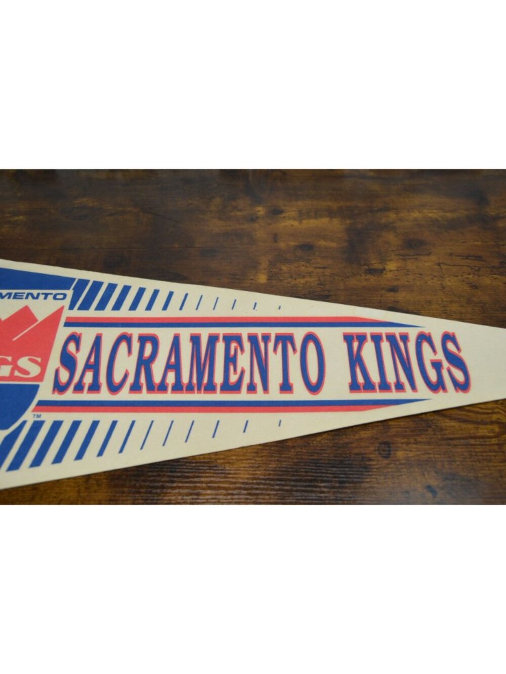 Vintage Sacramento Kings NBA Team Felt Pennant 30 inches